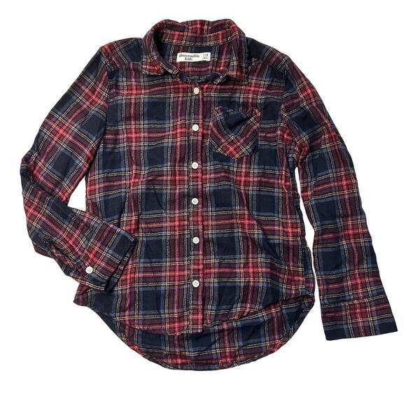 abercrombie kids Other - Abercrombie Kids Girls Flannel Shirt 7-8Y